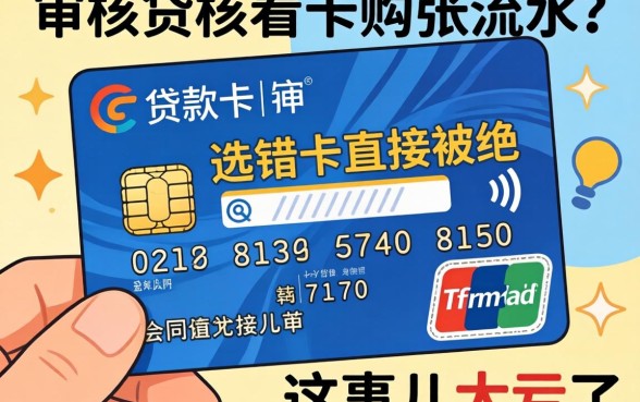 贷款审核看哪张卡流水？选错卡直接被拒，这事儿太亏了