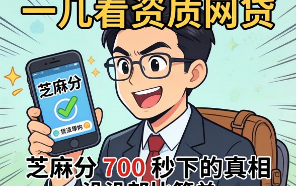 我试了几个不看资质的网贷，发现芝麻分700秒下的真相没那么简单