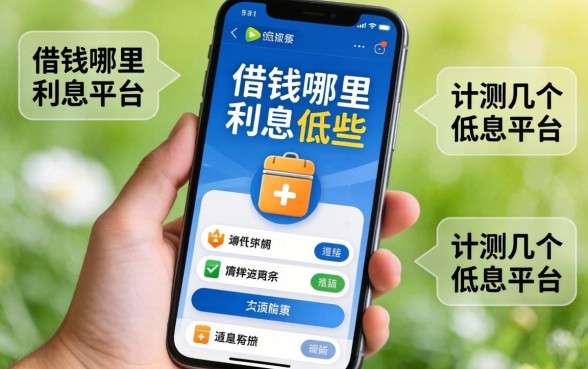 用手机借钱哪里利息低些？实测几个低息平台分享