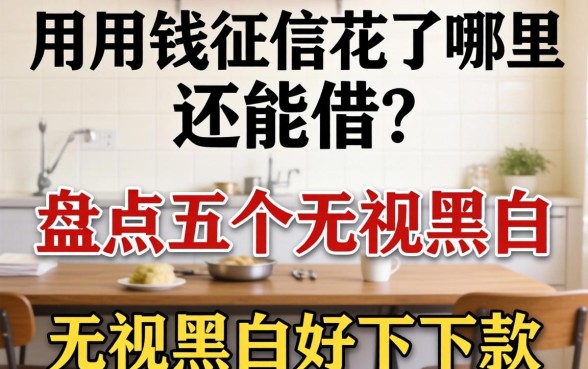 急用钱征信花了哪里还能借？盘点五个无视黑白好下款的口子