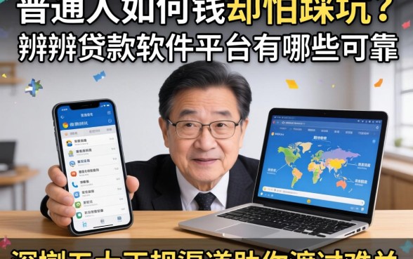 急需用钱却怕踩坑?普通人如何分辨贷款软件平台有哪些可靠?深扒五大正规渠道助你渡过难关