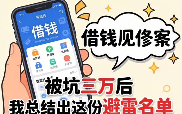 临时借钱的软件有哪些？被坑三万后我总结出这份避雷名单