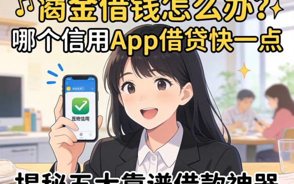 急需用钱怎么办？哪个信用app借钱快一点？揭秘五大靠谱借款神器