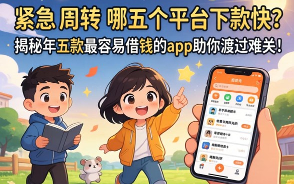 手头紧急需周转？哪五个平台下款快？揭秘2026年五款最容易借钱的app助你渡过难关