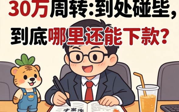 急需30万周转却到处碰壁，到底哪里还能下款？