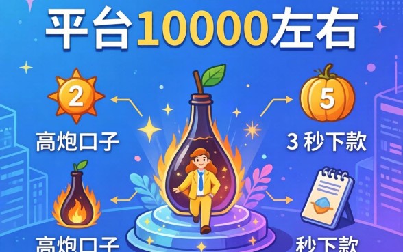 借款平台10000左右,枚举五个高炮口子秒下款