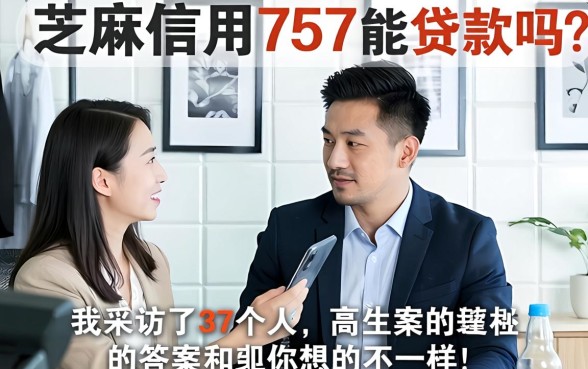 芝麻信用757能贷款吗?我采访了37个人,答案和你想的不一样