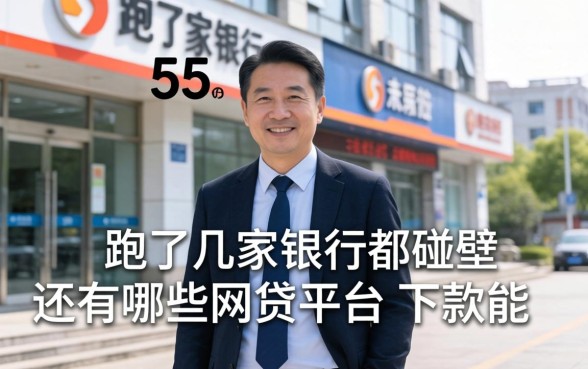 今年55岁了，跑了几家银行都碰壁，还有哪些网贷平台能下款？