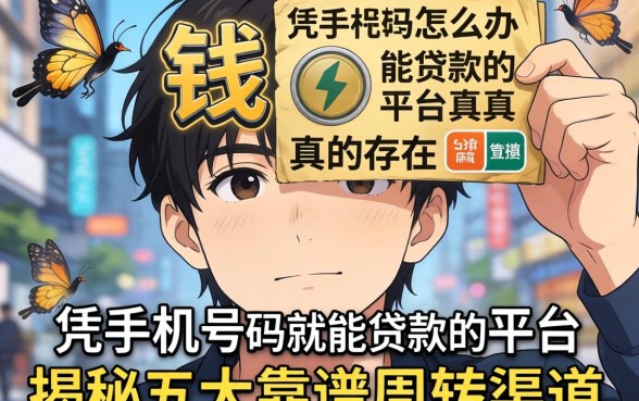 急需用钱怎么办？凭手机号码就能贷款的平台真的存在吗？揭秘五大靠谱周转渠道