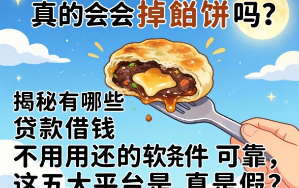 天上真的会掉馅饼吗？揭秘有哪些贷款借钱不用还的软件可靠，这五大平台是真是假？