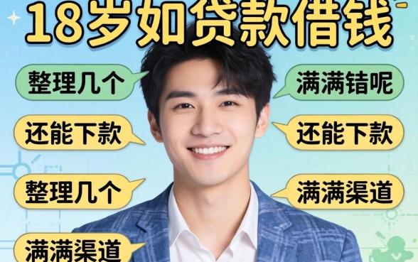 满18岁怎么贷款借钱呢？整理几个还能下款的渠道