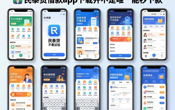 我试了十几款号称不看征信的软件，发现民泰贷借款app下载并不是唯一能秒下款的路子