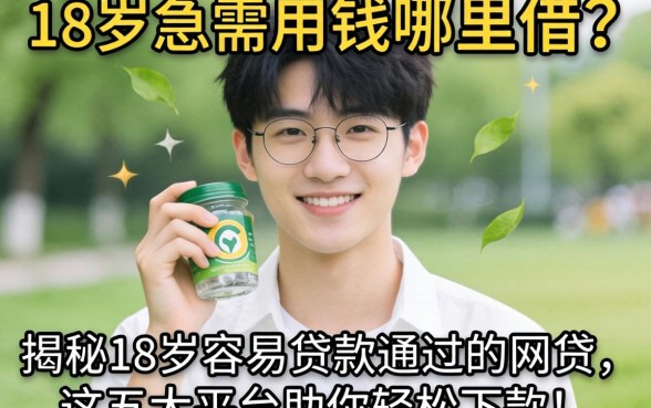 刚满18岁急需用钱哪里借？揭秘18岁容易贷款通过的网贷，这五大平台助你轻松下款！