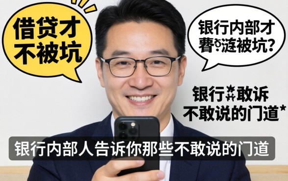 手机怎么借贷才不被坑？银行内部人告诉你那些不敢说的门道