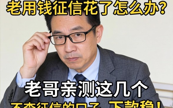 急用钱征信花了怎么办？老哥亲测这几个不查征信的口子，下款稳！