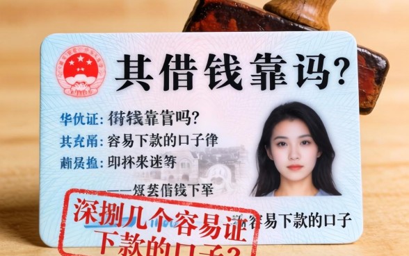 压身份证借钱靠谱吗?深扒几个容易下款的口子