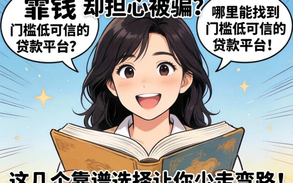 急需用钱却担心被骗?哪里能找到门槛低可信的贷款平台?这几个靠谱选择让你少走弯路!