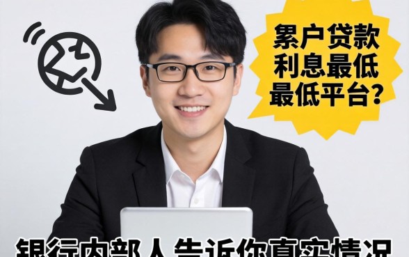 黑户贷款利息最低的平台?银行内部人告诉你真实情况