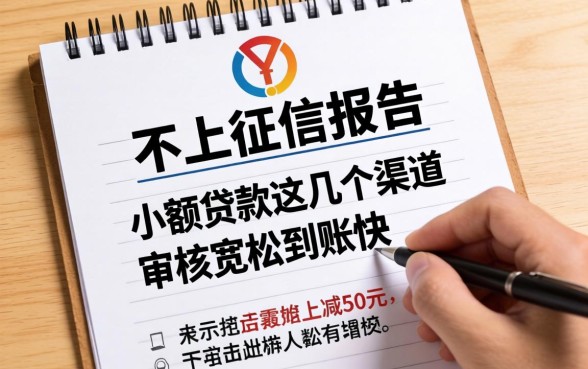 揭秘不上征信报告的小额贷款，这几个渠道审核宽松到账快