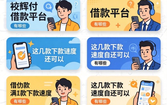 类似小辉付的借款平台有哪些?这几款下款速度还可以