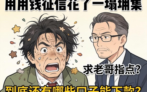 急用钱征信花了一塌糊涂，到底还有哪些口子能下款？求老哥指点！