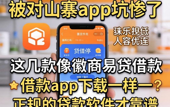 别被山寨app坑惨了，这几款像徽商易贷借款app下载一样正规的贷款软件才靠谱