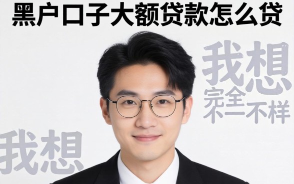 我试了所谓的黑户口子大额贷款怎么贷，结果和我想的完全不一样