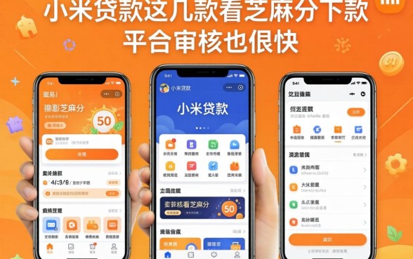 除了小米贷款，这几款看芝麻分下款的平台审核也很快