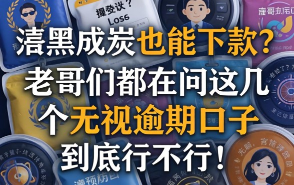 征信黑成炭也能下款？老哥们都在问这几个无视逾期口子到底行不行！