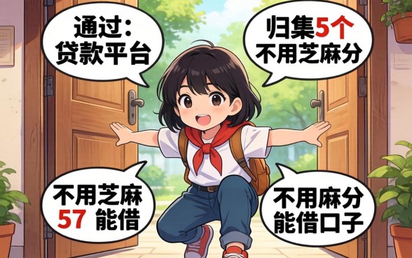 门槛低易通过的贷款平台有,归集5个不用芝麻分能借的口子