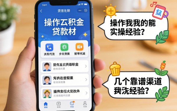 手机上怎么操作公积金贷款？分享我的实操经历和几个靠谱渠道