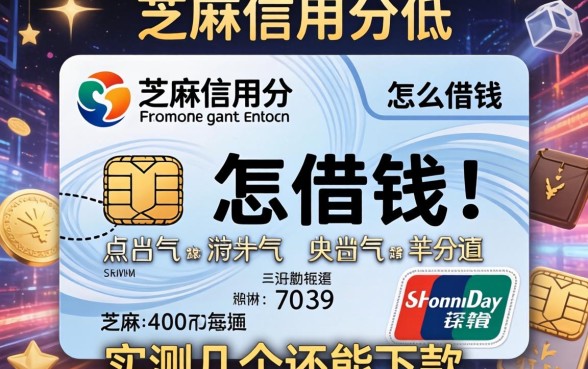 芝麻信用分低怎么借钱？实测几个还能下款的渠道