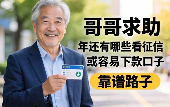 老哥们求助！2026年还有哪些不看征信或者容易下款的口子？求推荐靠谱路子！