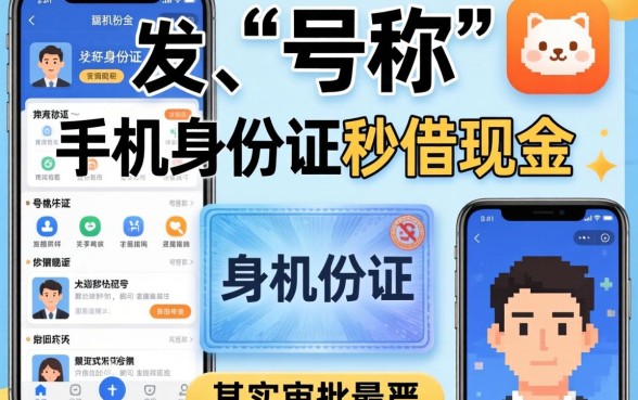 我试了十几个平台,发现那些号称手机身份证秒借现金的app其实审批最严