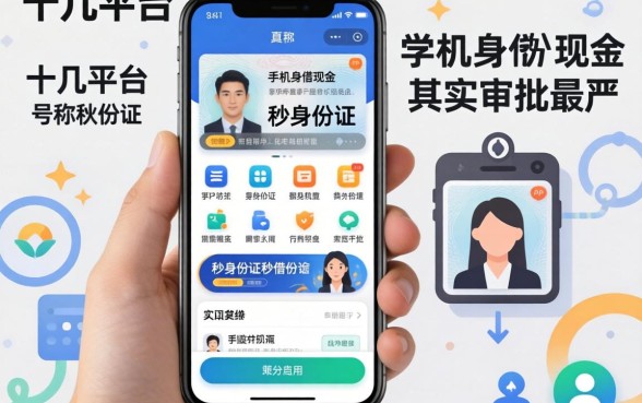 我试了十几个平台,发现那些号称手机身份证秒借现金的app其实审批最严
