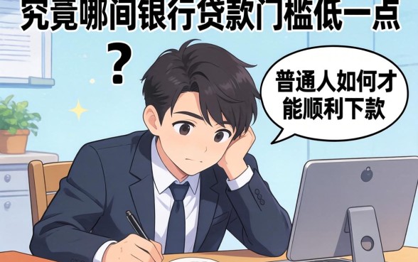 急需资金周转却屡屡碰壁？究竟哪间银行贷款门槛低一点，普通人如何才能顺利下款？