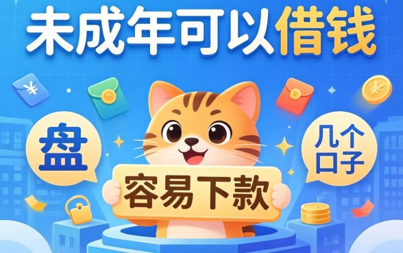 什么软件是未成年可以借钱的？盘点几个容易下款的口子