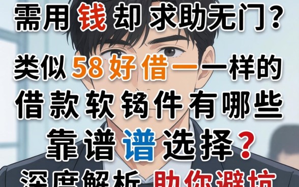急需用钱却求助无门？类似58好借一样的借款软件有哪些靠谱选择？深度解析助你避坑