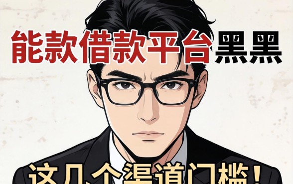 揭秘能下款的借款平台2026黑户，这几个渠道门槛极低