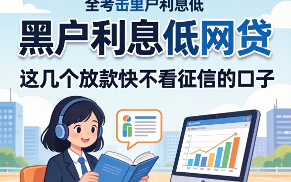 揭秘黑户利息低的网贷：这几个放款快不看征信的口子