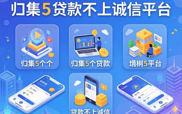 类似e秒贷一样的网贷平台，归集5个贷款不上诚信平台的app
