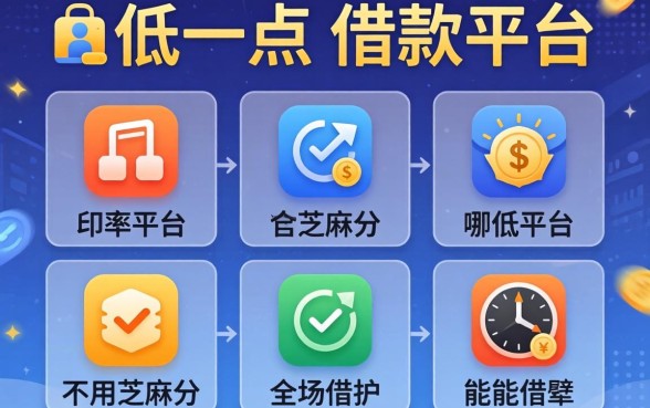 利率低一点的借款平台是哪个，详尽说明五个不用芝麻分能借的平台