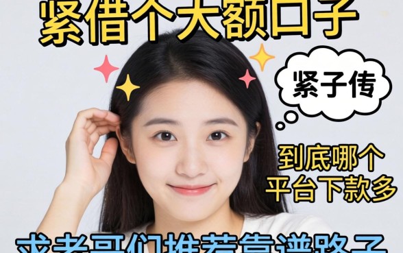 手头紧想借个大额口子，到底哪个平台下款多？求老哥们推荐靠谱的路子！