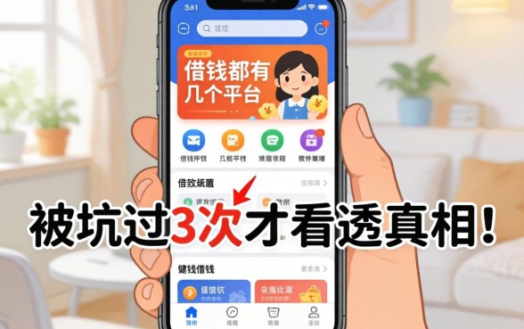 手机app借钱都有几个平台的?被坑过3次才看透的真相