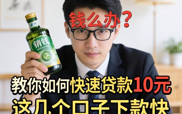 急需用钱怎么办？教你如何快速贷款10万元，这几个口子下款快