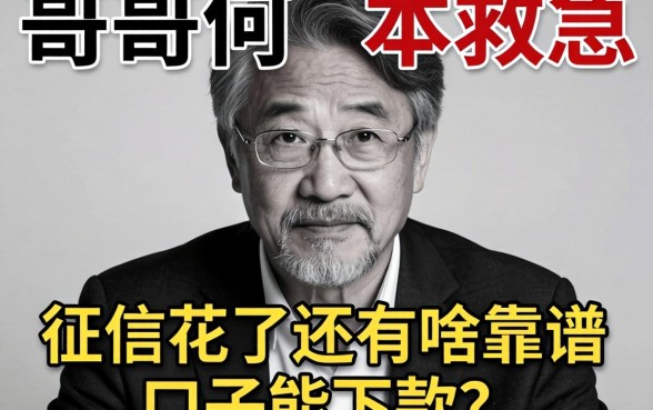 老哥们救急！征信花了还有啥靠谱的口子能下款？求推荐不套路的那种！