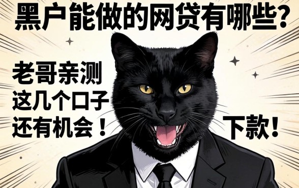 真正黑户能做的网贷有哪些？老哥亲测这几个口子还有机会下款！