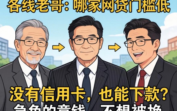 求助各位老哥，哪家网贷门槛低而且没有信用卡还能下款？急用钱不想被拒！