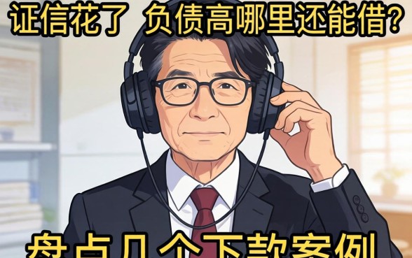 征信花了和负债高哪里还能借？盘点几个下款案例