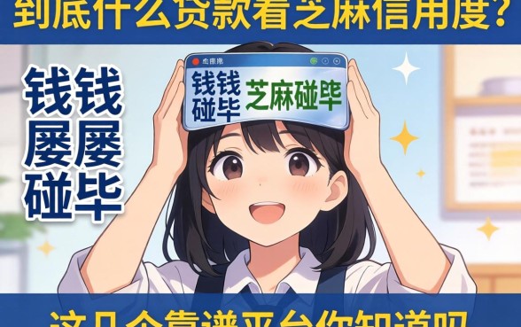 急需用钱却屡屡碰壁？到底什么贷款看芝麻信用度？这几个靠谱平台你知道吗？